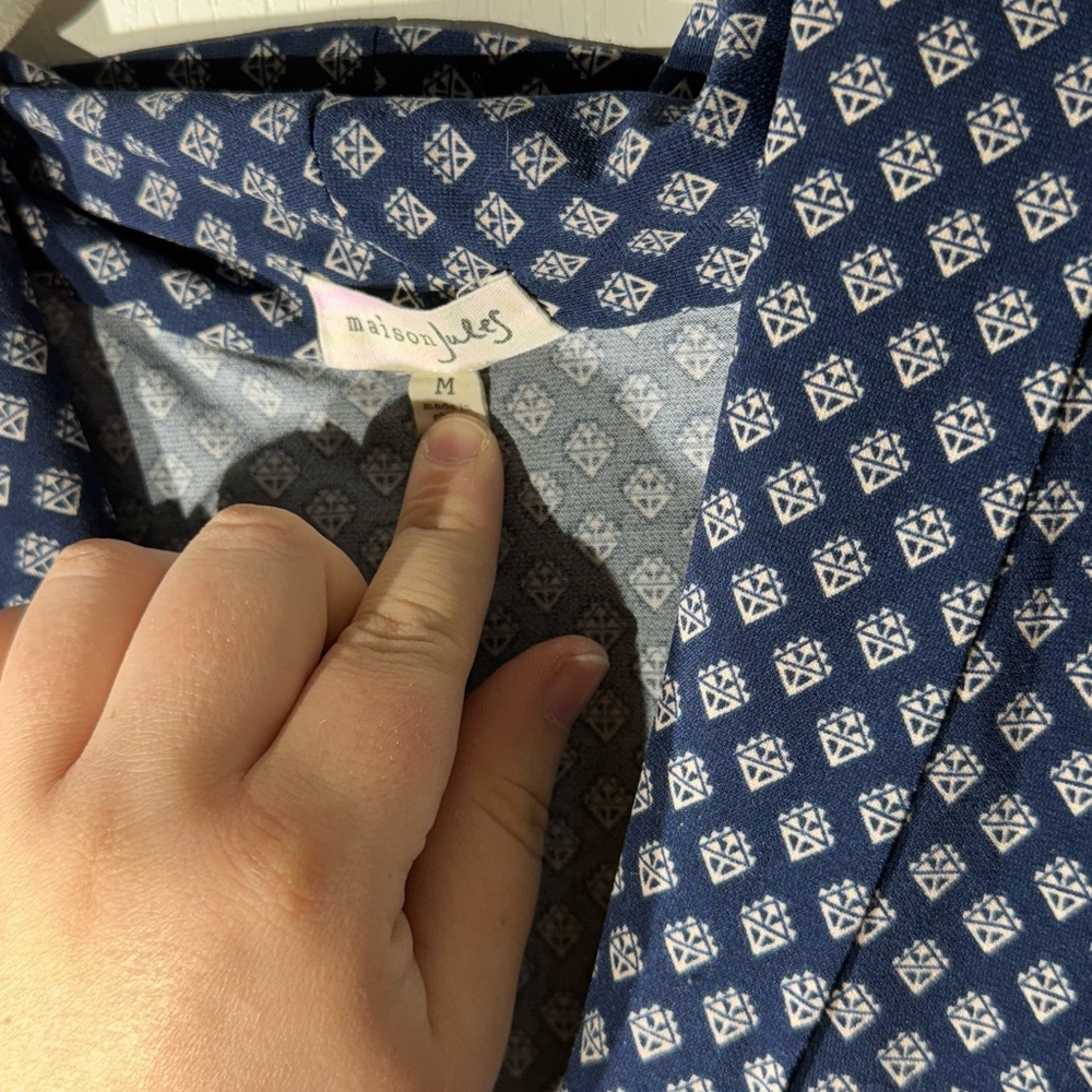 Blue Patterned Dress - Picture 2 of 6